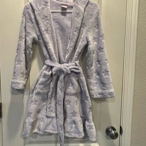 Girls hooded robe, size Lo (10/12) EUC
